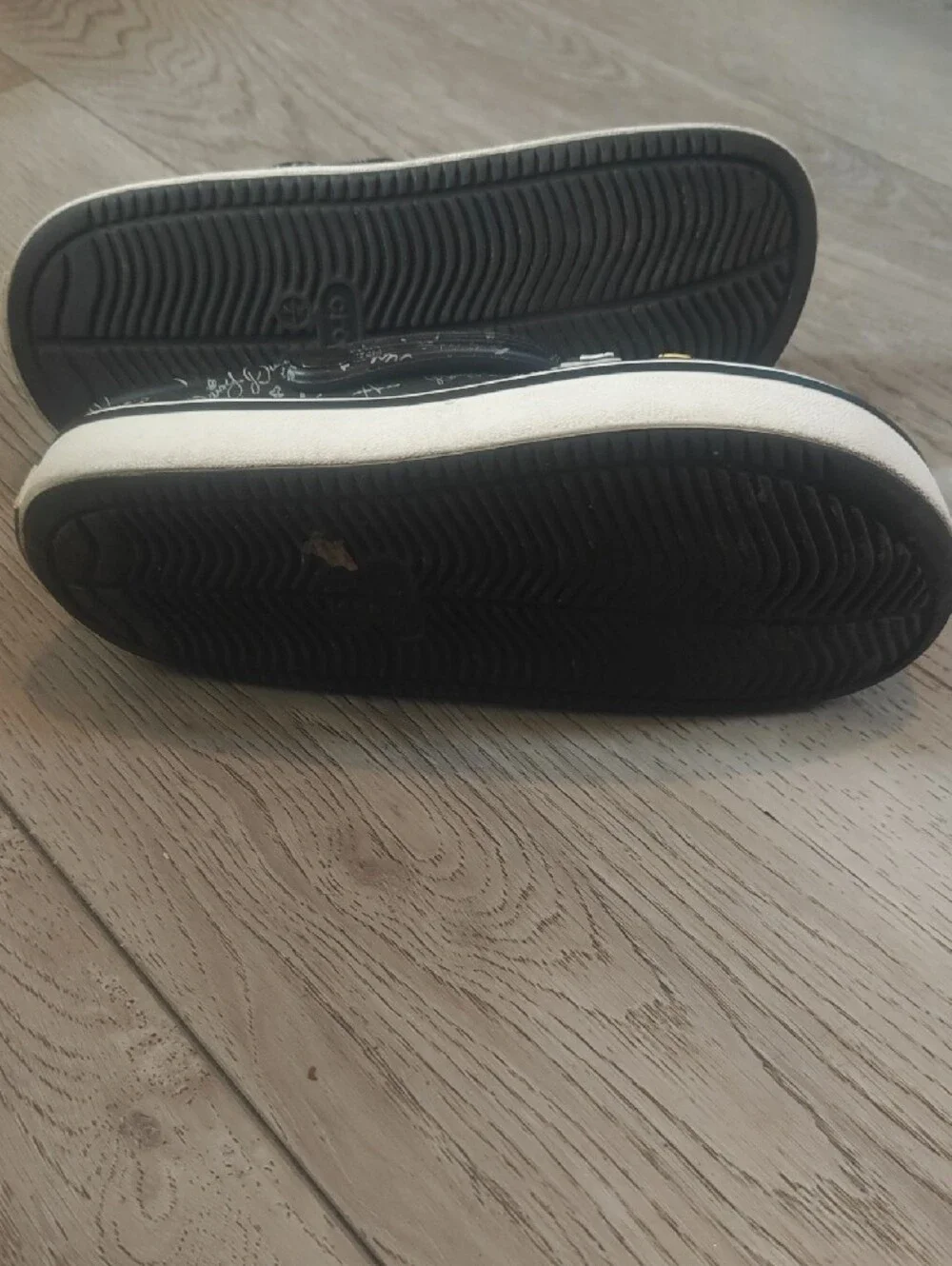 CROCS Black with Disney Characters Used